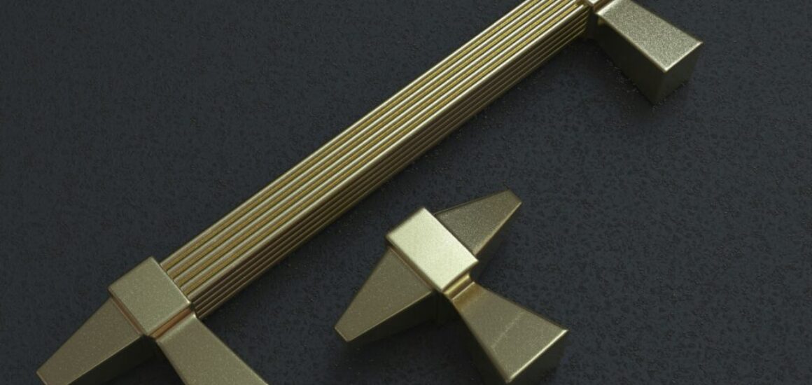 brushed brass door hard ware