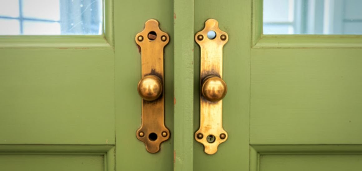 Painted-over door hinges and hardware? Learn how professional restoration safely strips old paint to reveal the original finish underneath.